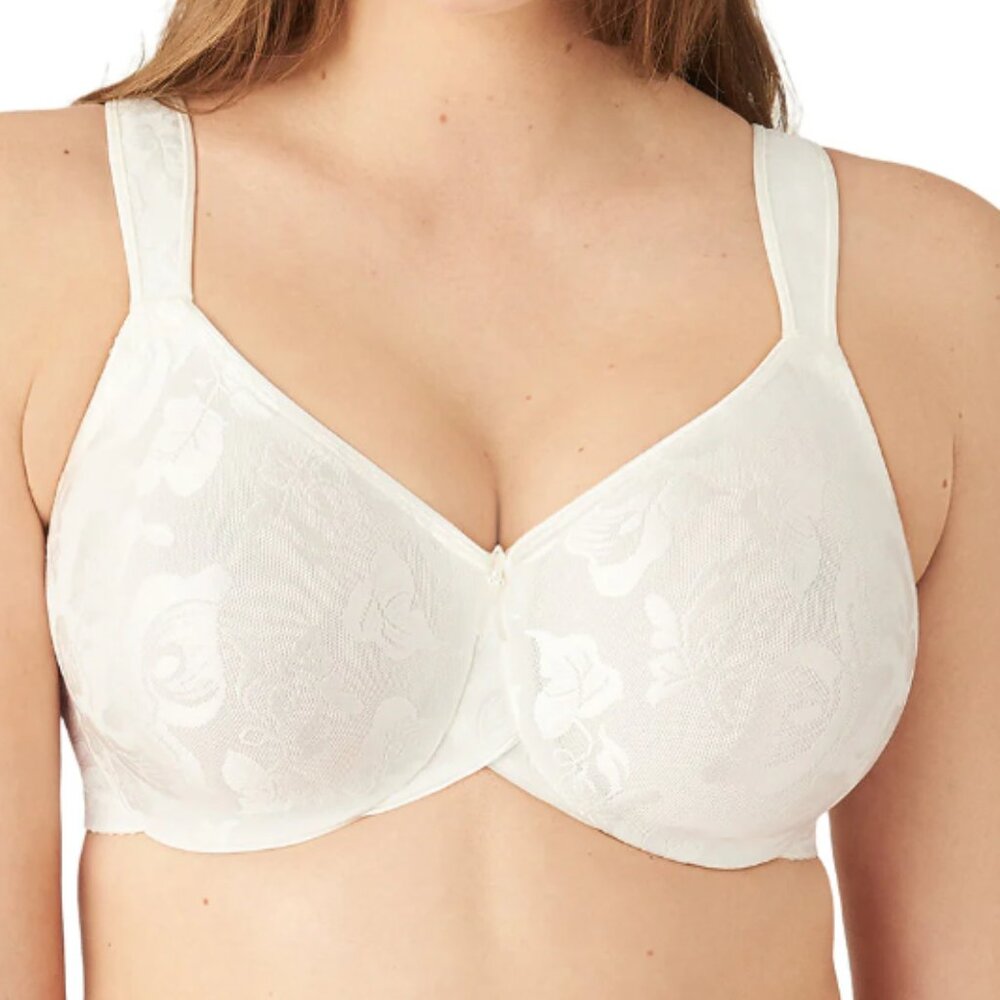 Wacoal Awareness Unpadded Underwire Bra Ivory 34DD (Sku A36)